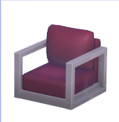 Red Modern Armchair
