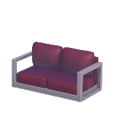 Sofá moderno rojo