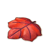 Alfombra Hoja de Calabaza Roja