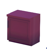 Mostrador rojo de una puerta -- Tirador izquierdo