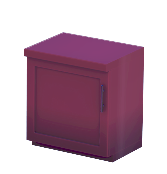 Mostrador rojo de una puerta - Tirador derecho