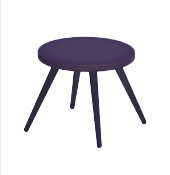 Round Black Side Table