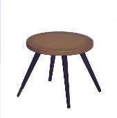 Round Wooden Side Table