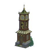 Torre de reloj rústica