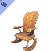 Silla rústica de madera