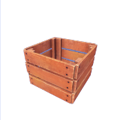 Caja de madera rústica