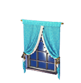 Satin-Draped Window