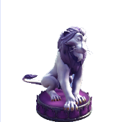 Figurita Cicatriz Base Morada