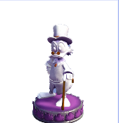 Figurita Scrooge -- Base morada