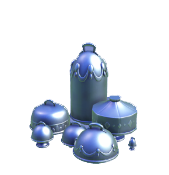 Silbernes Plattenset
