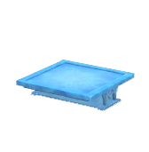 Mesa baja cuadrada
