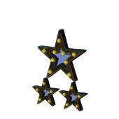 Decoración de neón en forma de estrella