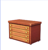 Cómoda vintage de madera