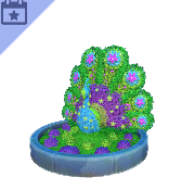 Vivid Peacock Topiary