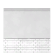 Medio muro de ladrillo blanco