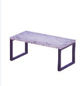 Mesa de comedor de mármol blanco