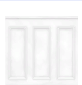 Pared de panel alzado blanco