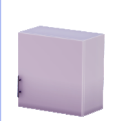 Armario superior blanco de una puerta - Tirador izquierdo