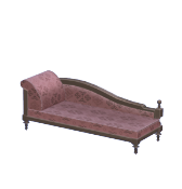 Wine-Colored Loveseat