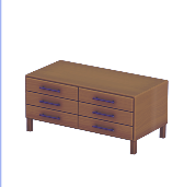Cómoda de madera