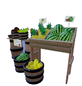 Wooden Fruit Stand