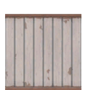 Worn White-Painted Wood Plank Wall