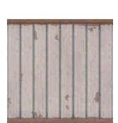Pared de tablones de madera pintada de blanco desgastado