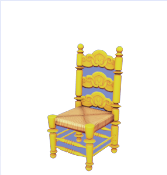 Yellow Floral Chair