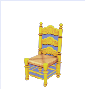 Silla Floral Amarilla