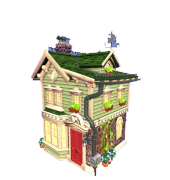 Green Gablefront House