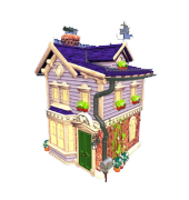 Purple Gablefront House