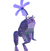 Lila Frosch Schnipsel